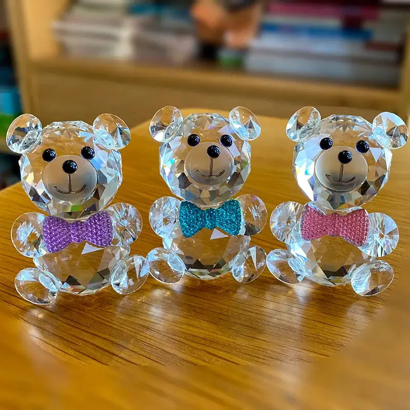 Clear Crystal Bear Figurine