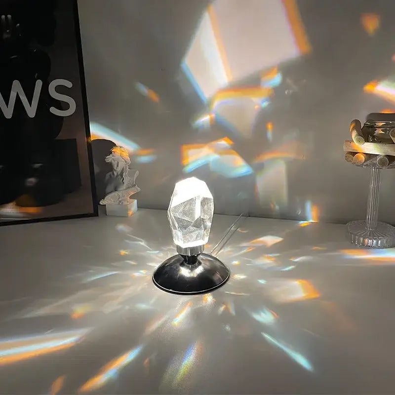 Crystal Diamond Geometric Table Lamp