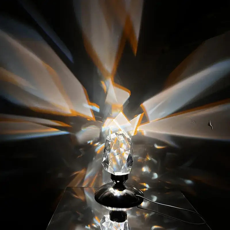 Crystal Diamond Geometric Table Lamp