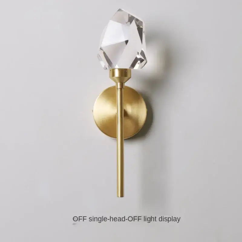 Crystal Gold LED Sconce