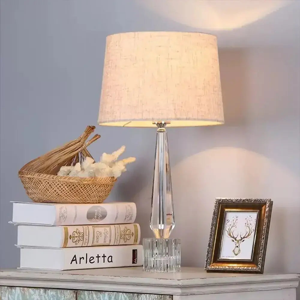 Crystal Faceted Table Lamp