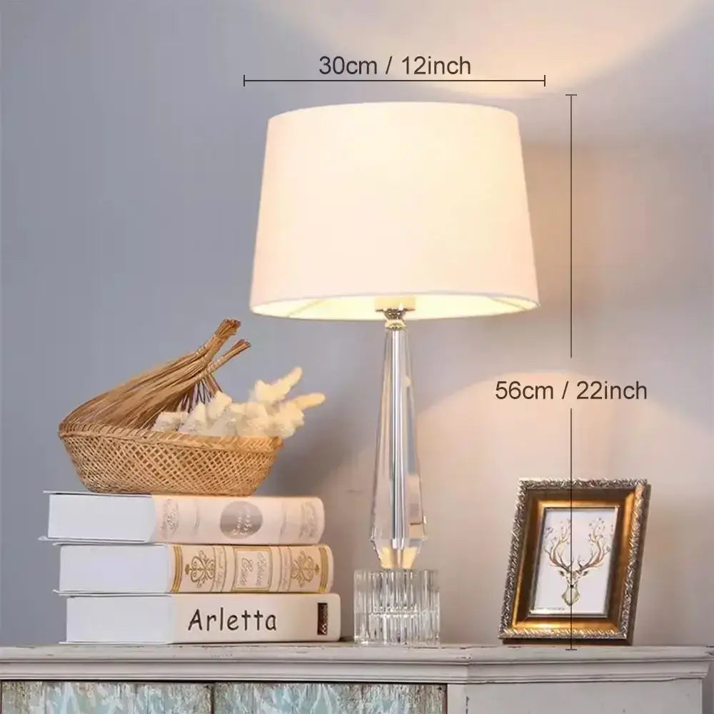 Crystal Faceted Table Lamp