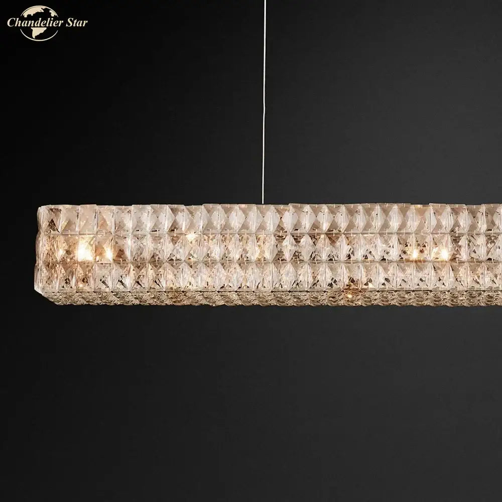 Crystal LED Linear Chandelier