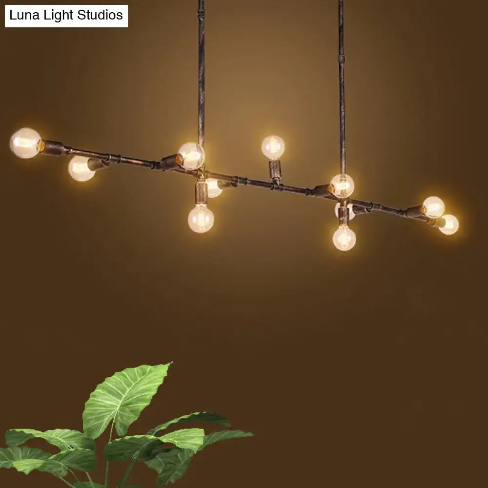 Bronze Wrought Iron Chandelier