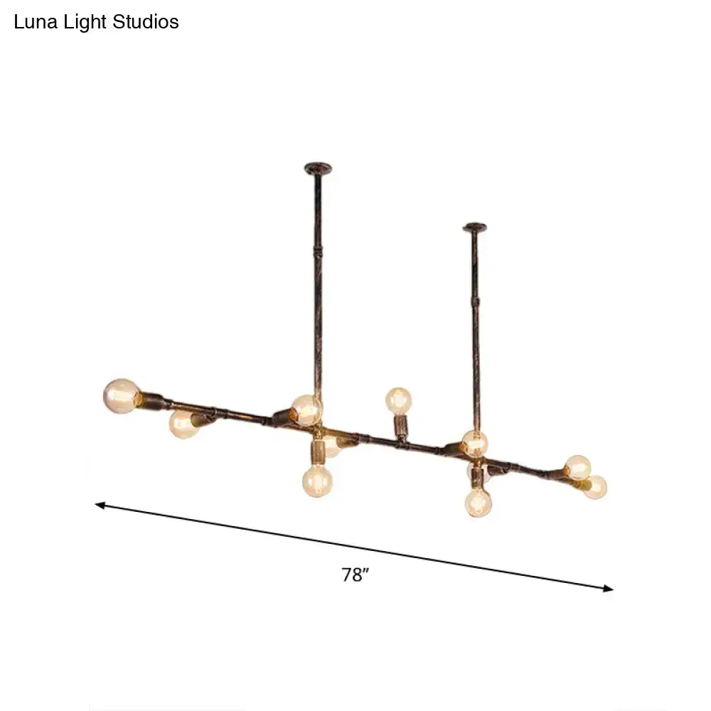 Bronze Wrought Iron Chandelier