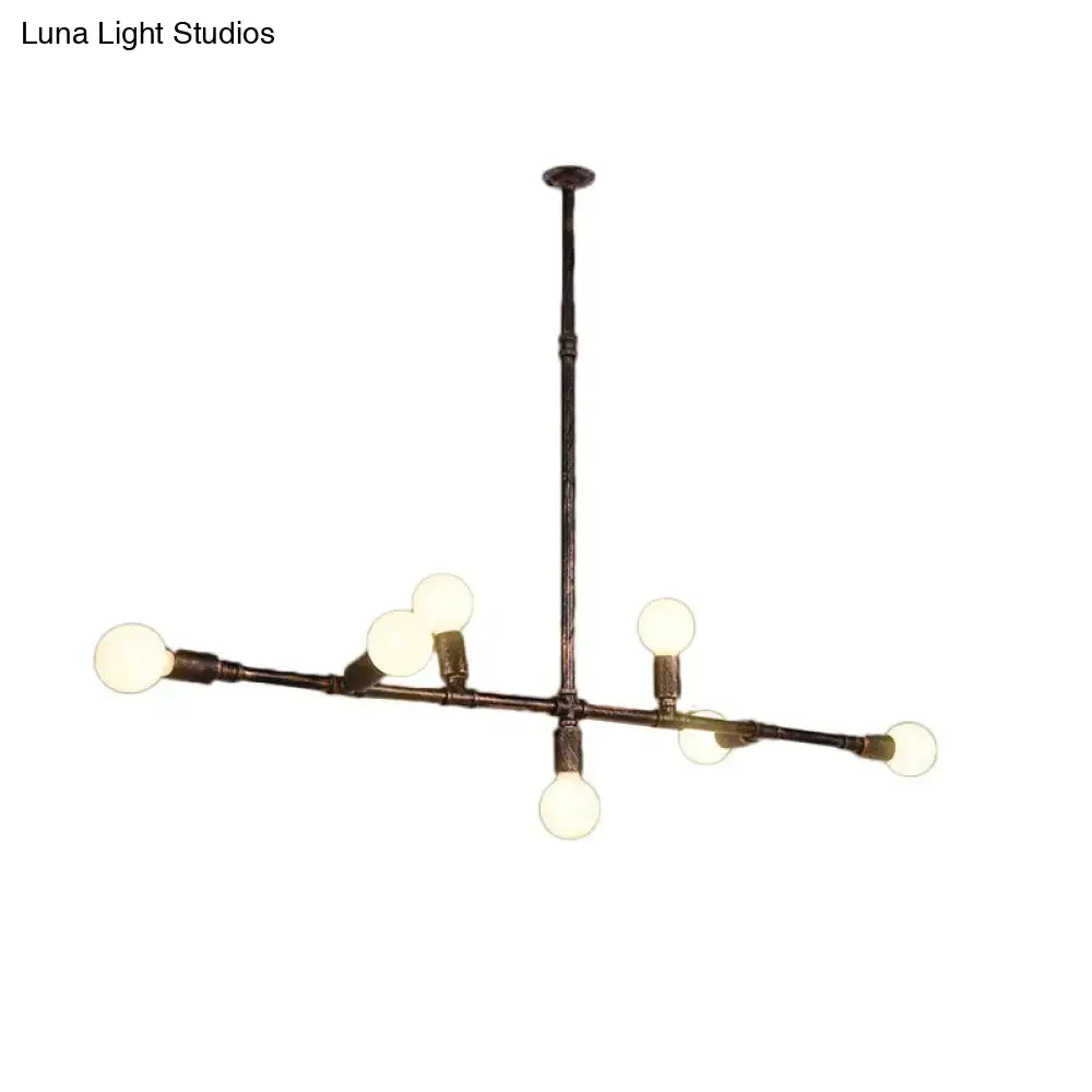 Bronze Wrought Iron Chandelier