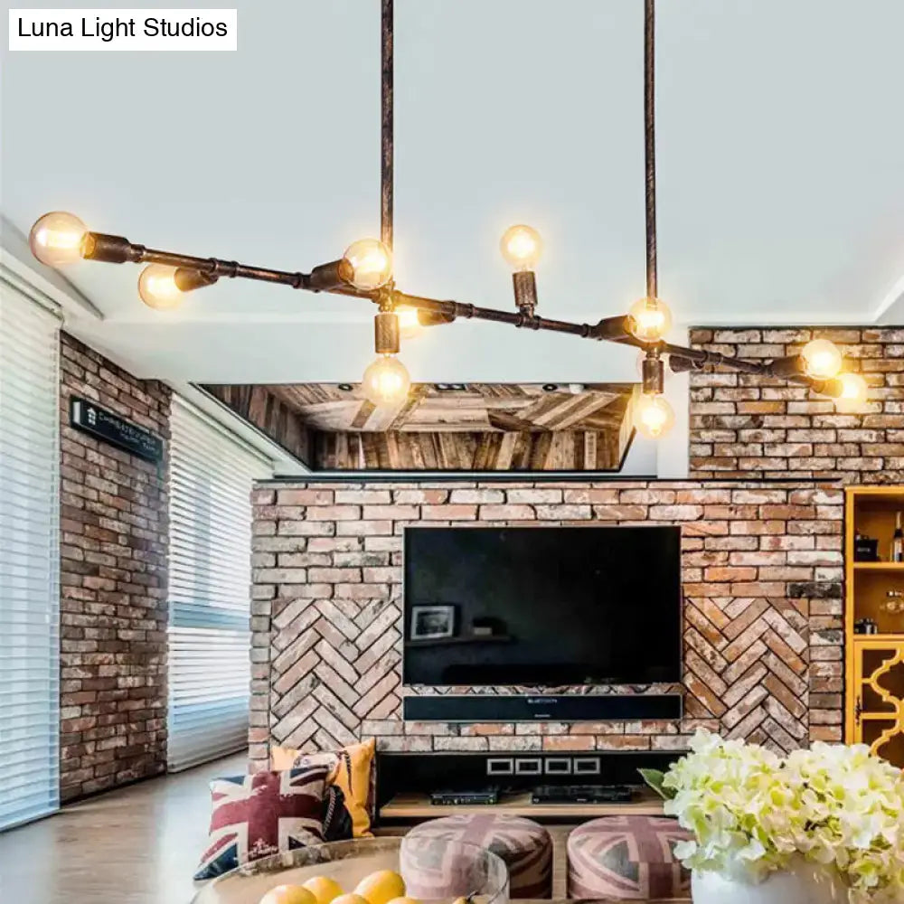 Bronze Wrought Iron Chandelier