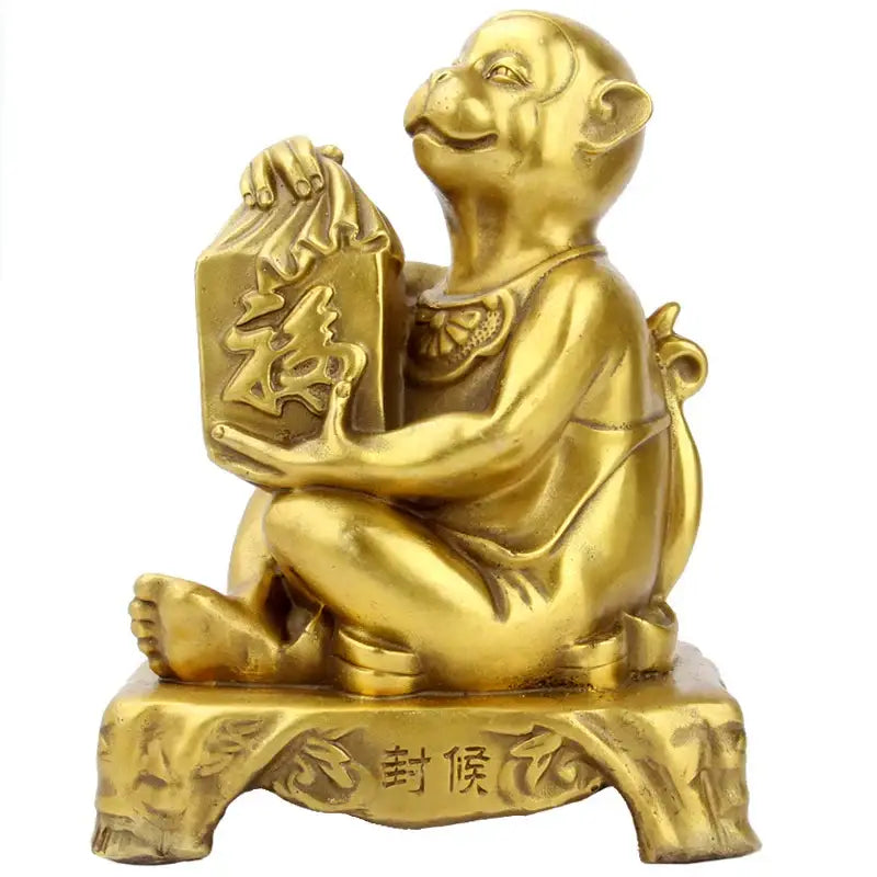 Brass Copper Monkey Decor