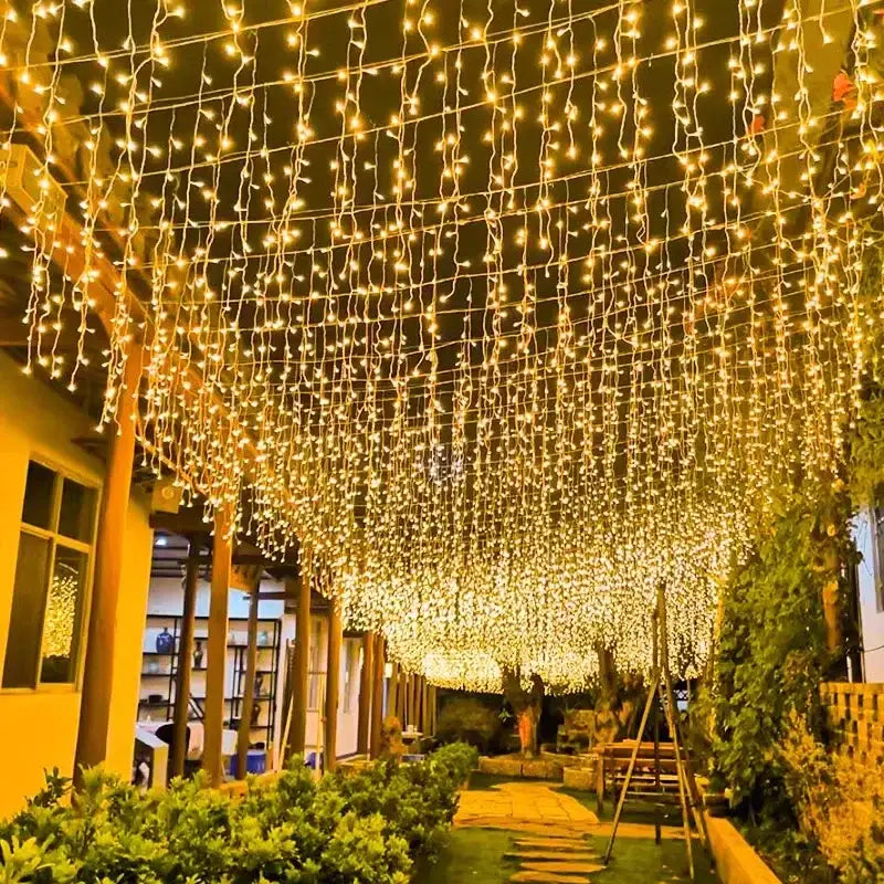 Golden LED String Lights