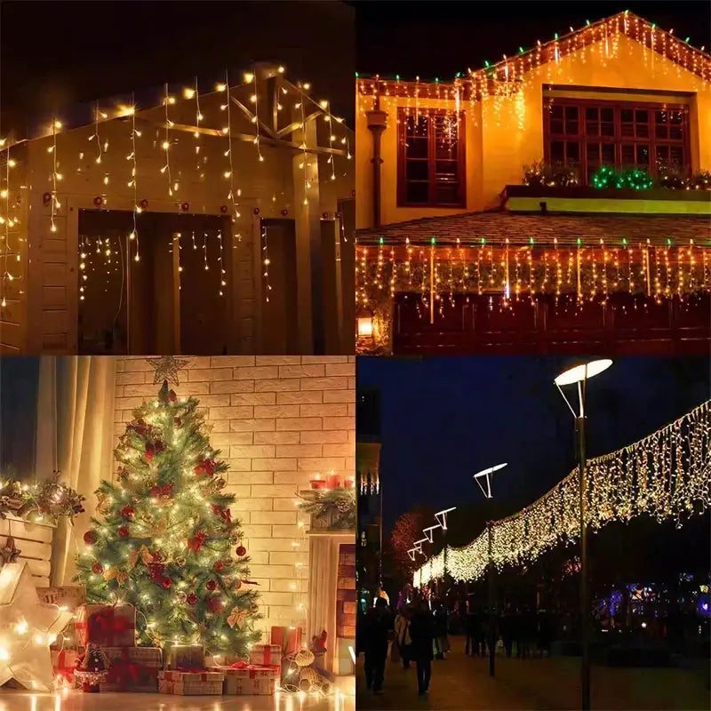 Golden LED String Lights