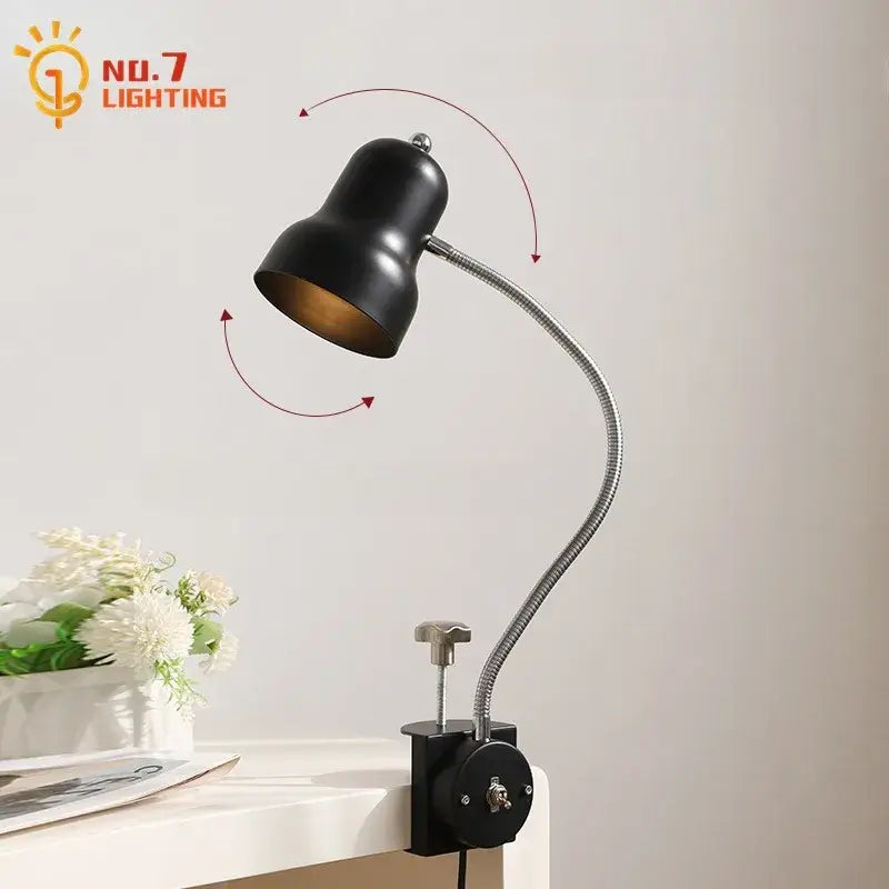 Red Black LED Desk Lamp