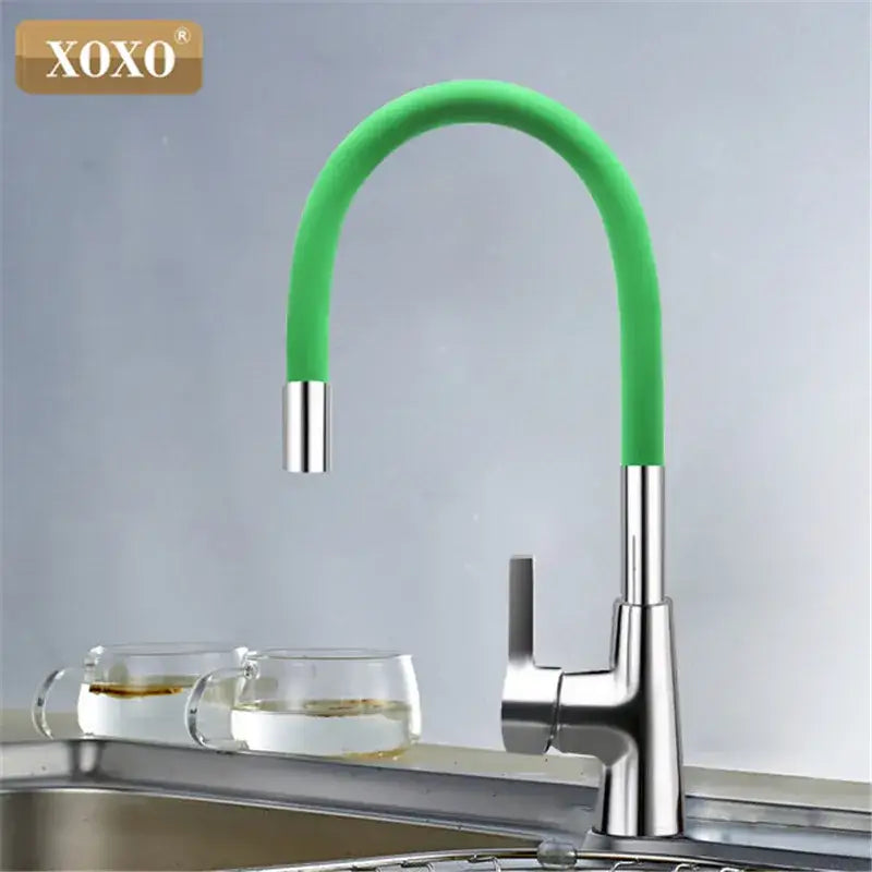Red Chrome Kitchen Faucet
