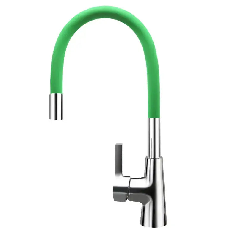 Red Chrome Kitchen Faucet