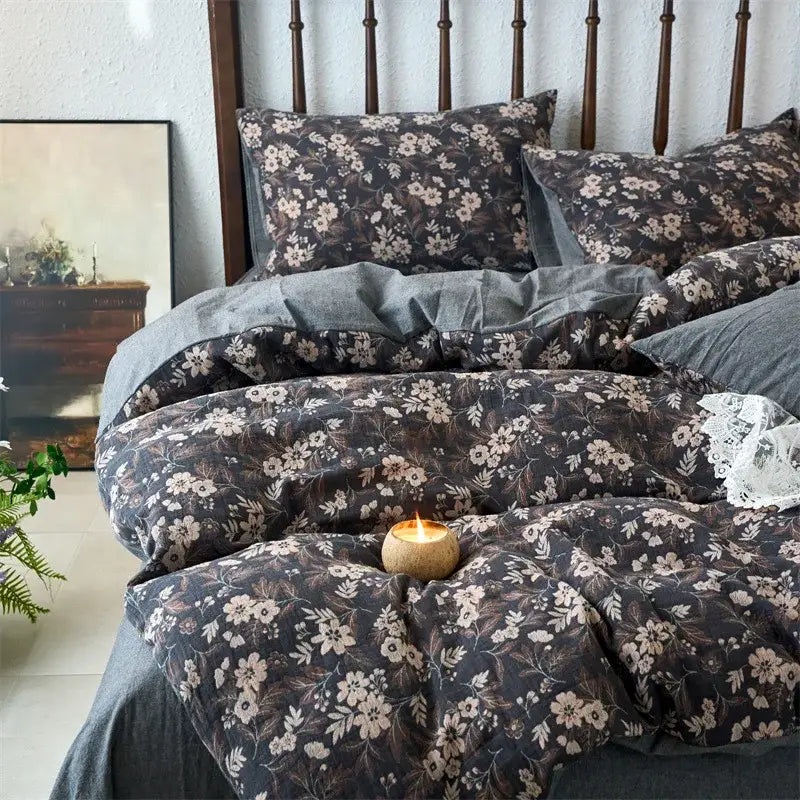 Beige Jacquard Cotton Duvet