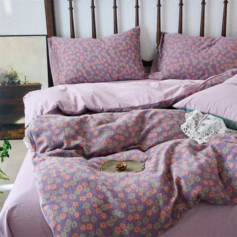 Beige Jacquard Cotton Duvet