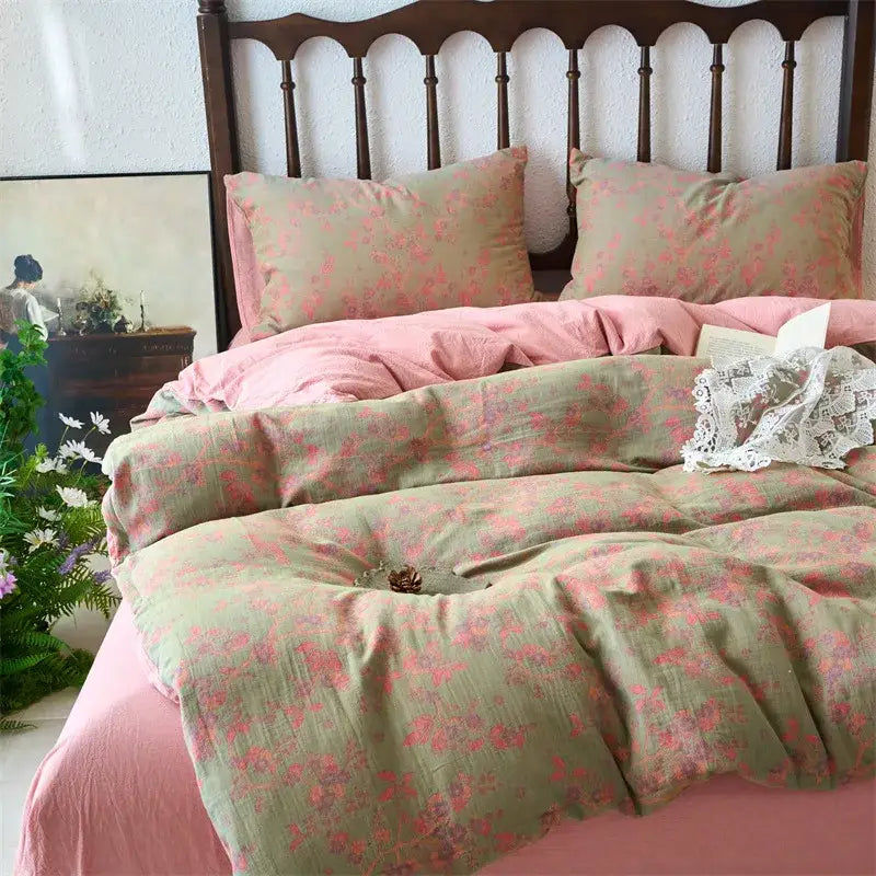 Beige Jacquard Cotton Duvet