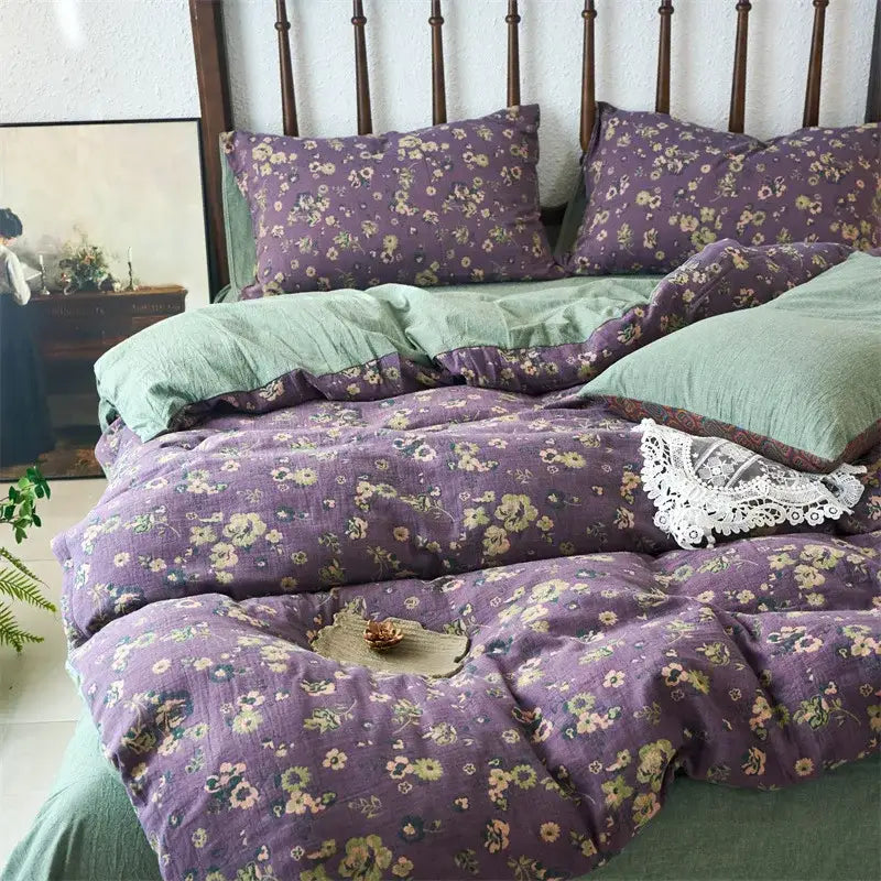 Beige Jacquard Cotton Duvet