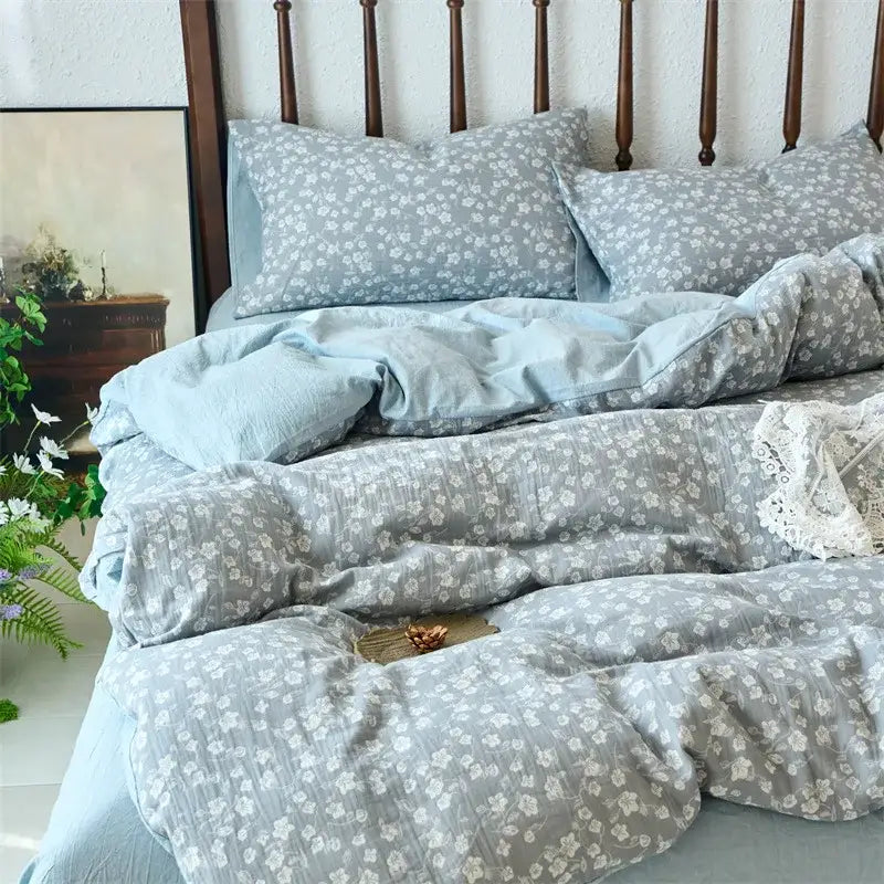 Beige Jacquard Cotton Duvet