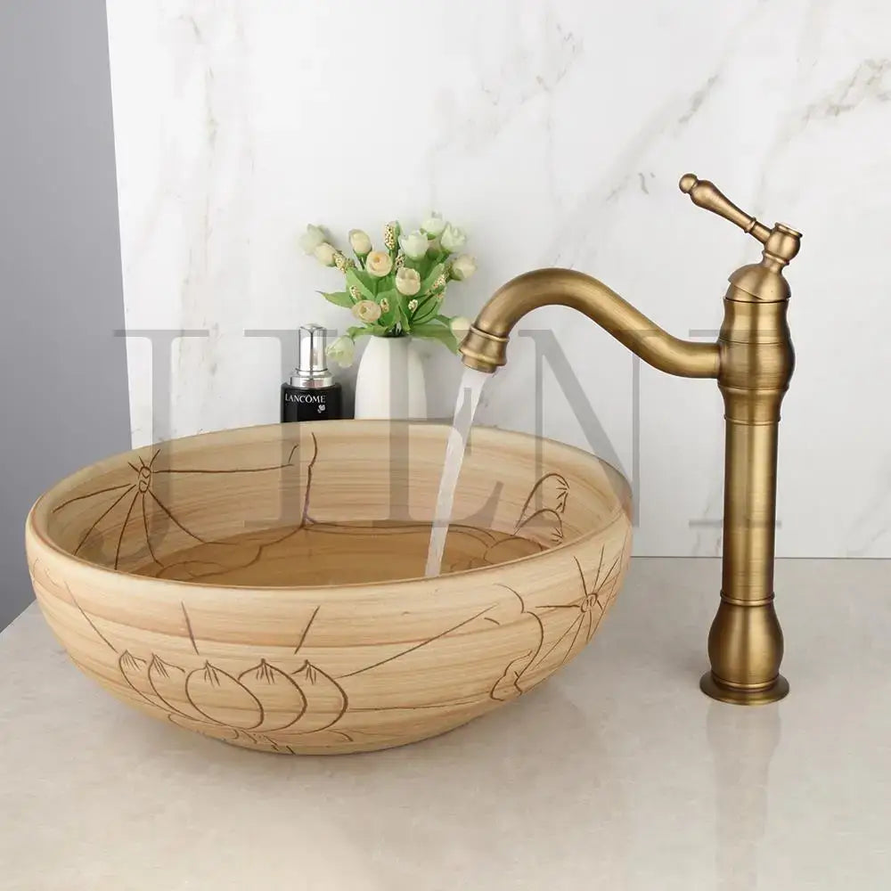 Black Ceramic Basin Set