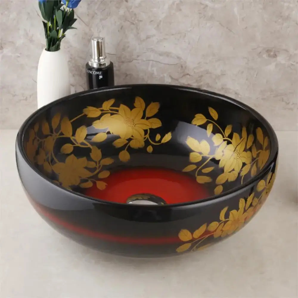 Black Ceramic Vessel Sink