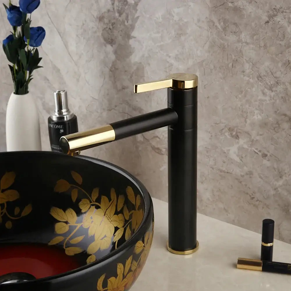 Black Ceramic Vessel Sink