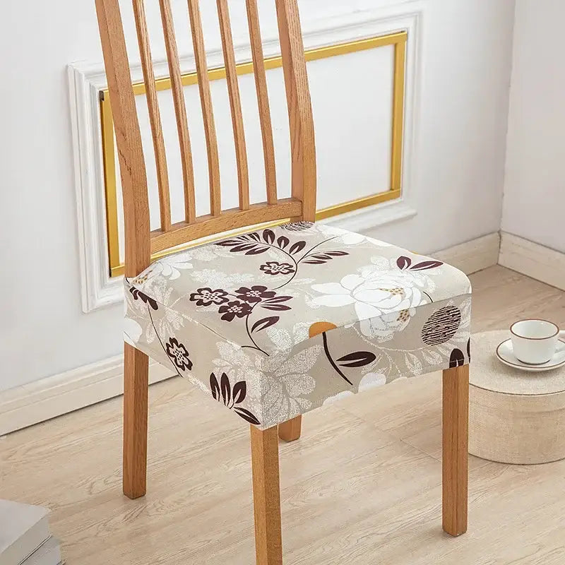 Blue Elastic Chair Cover