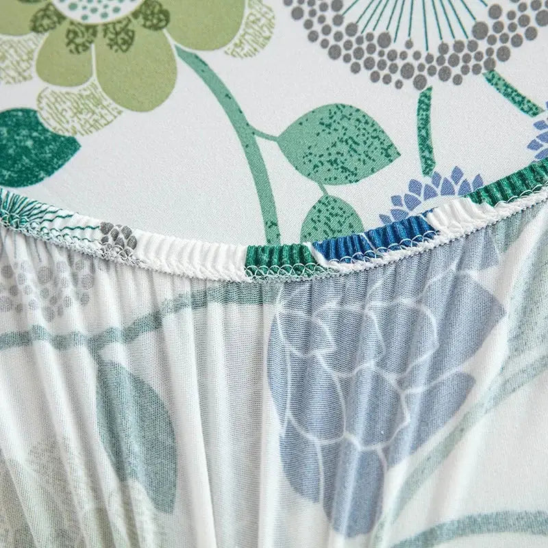 Blue Elastic Chair Cover