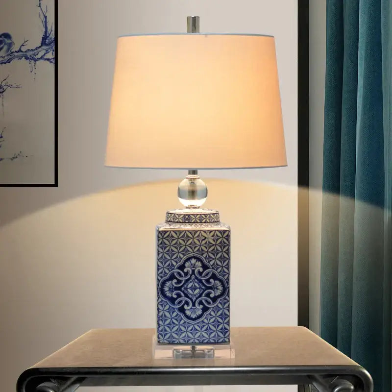 Blue Porcelain Table Lamp