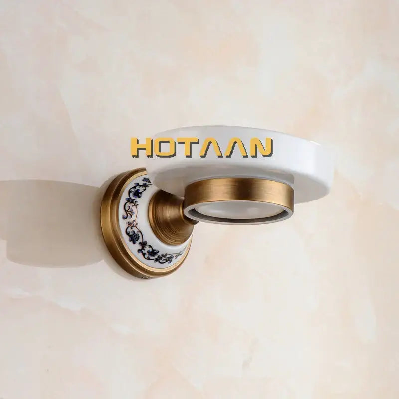 Brass Ceramic Soap Holder