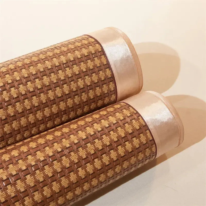 Brown Woven Rattan Mat Set