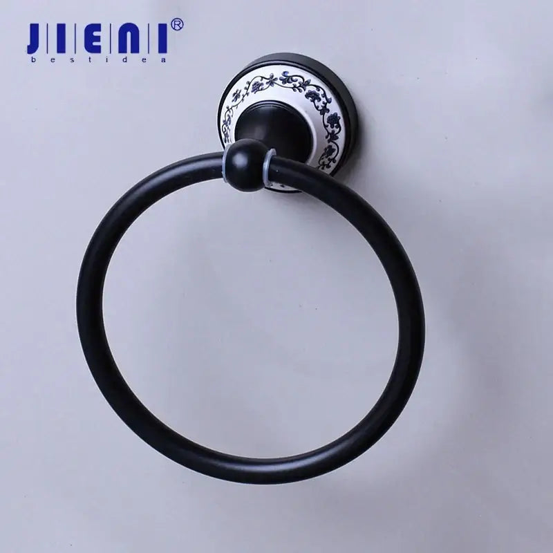 Black Stainless Towel Ring