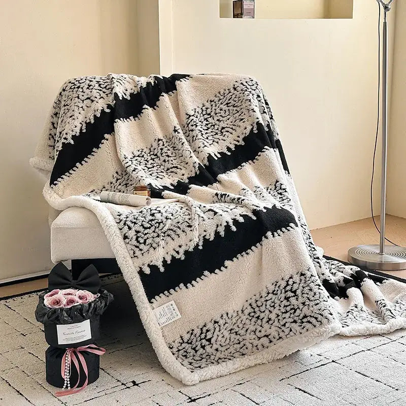 Cream Wool Sofa Blanket
