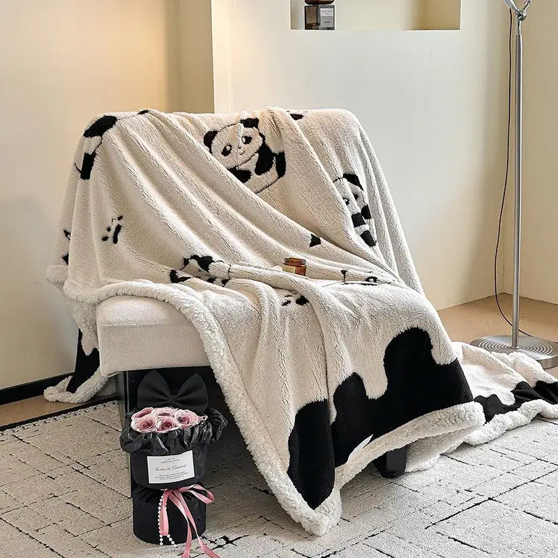 Cream Wool Sofa Blanket