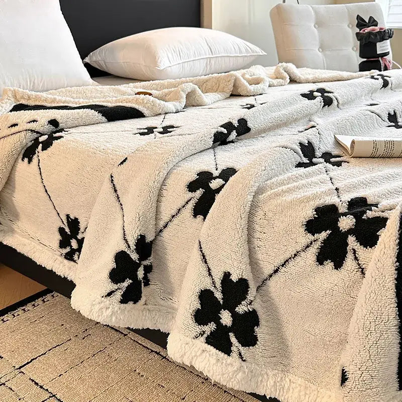 Cream Wool Sofa Blanket