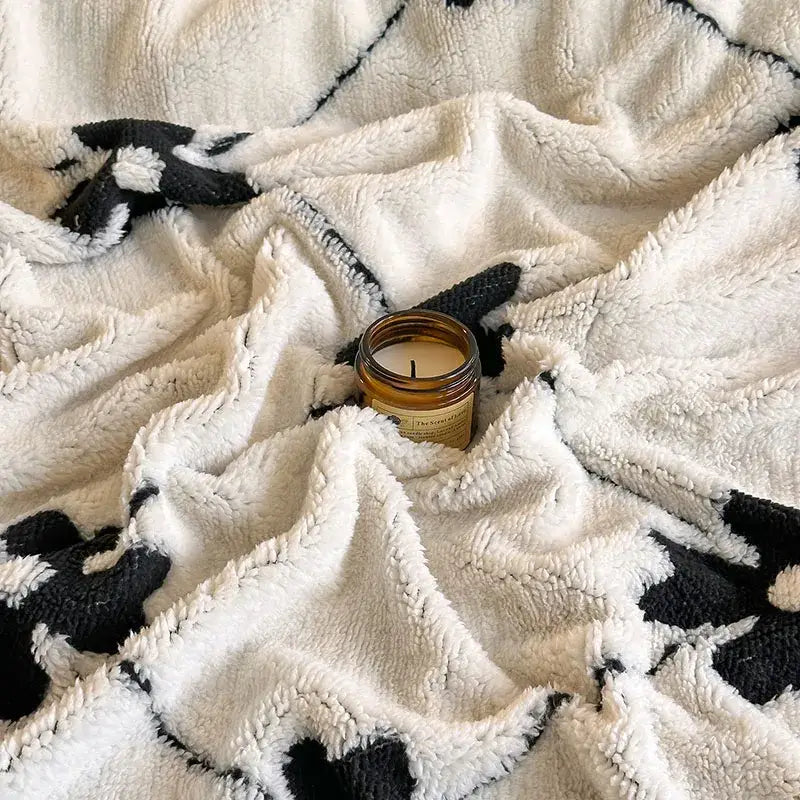 Cream Wool Sofa Blanket