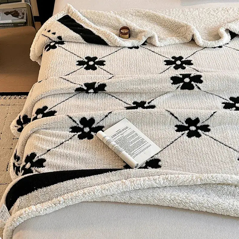 Cream Wool Sofa Blanket