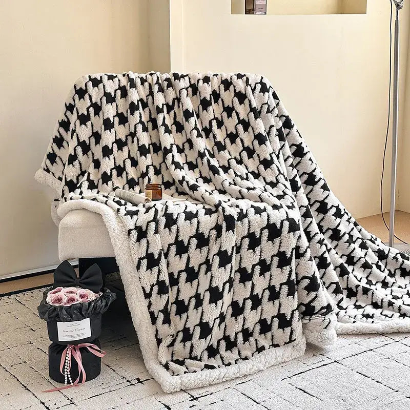 Cream Wool Sofa Blanket