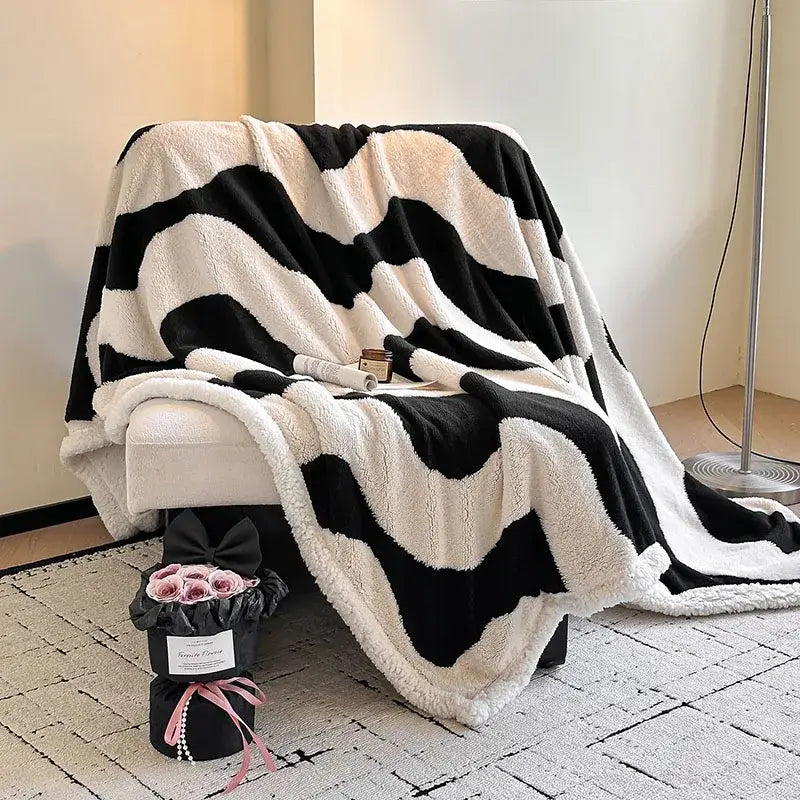 Cream Wool Sofa Blanket