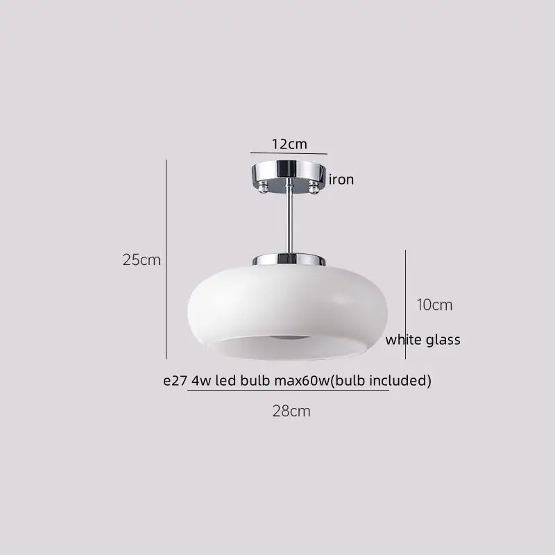 Brass Walnut Ceiling Lamp
