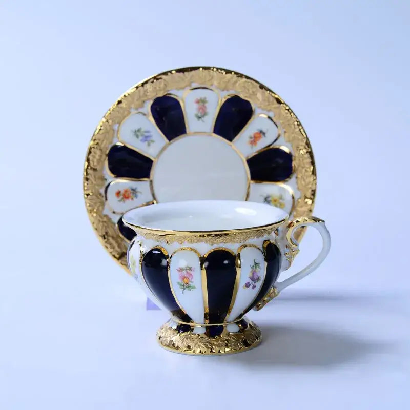 Gold Trim Porcelain Tea Set