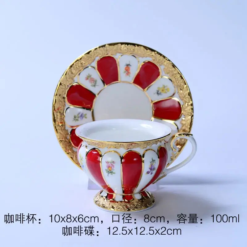 Gold Trim Porcelain Tea Set