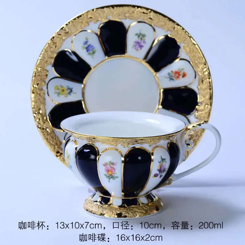 Gold Trim Porcelain Tea Set