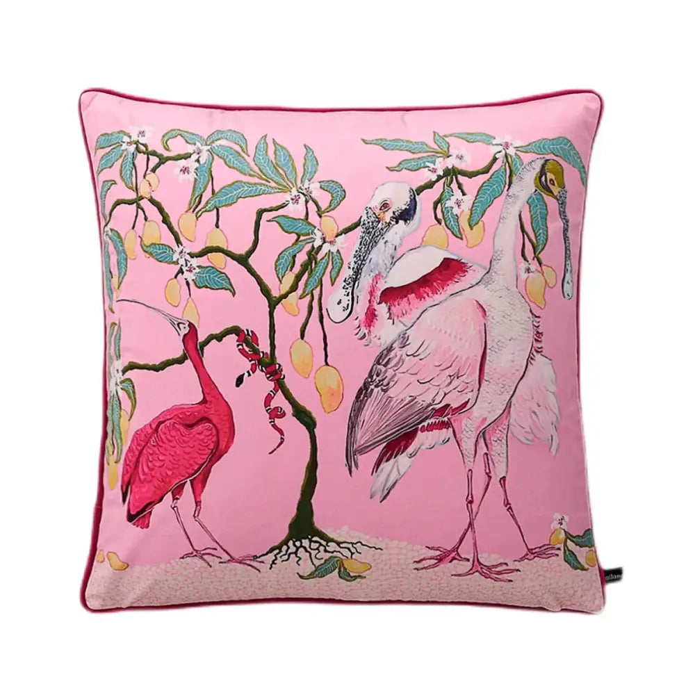 Green Handmade Lumbar Pillow