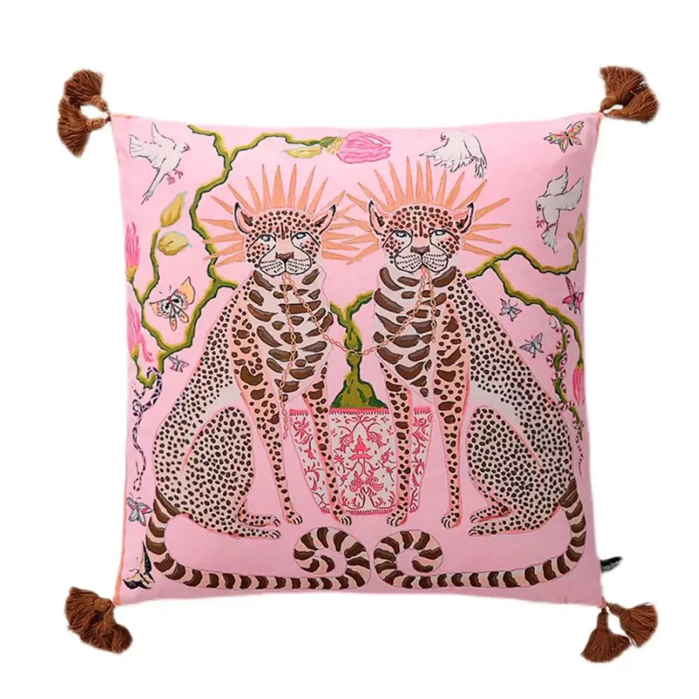 Green Handmade Lumbar Pillow