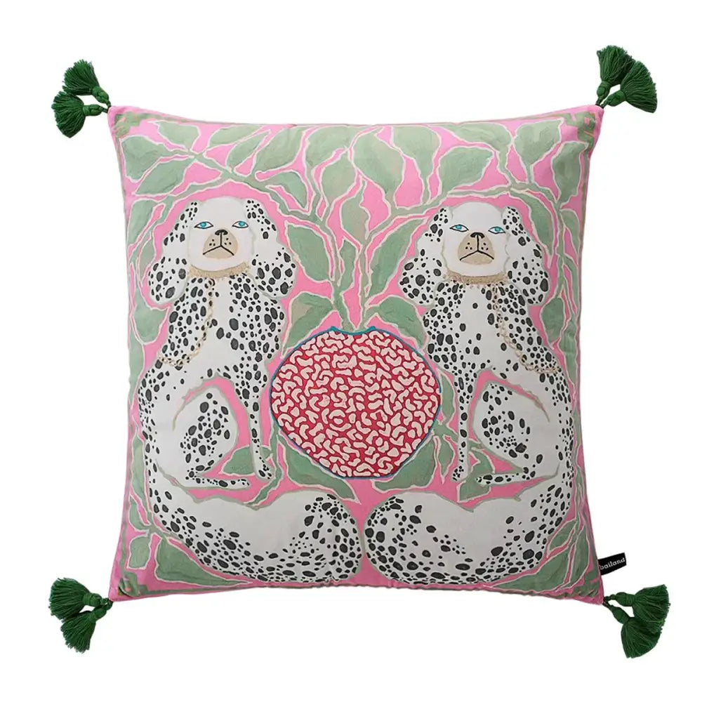 Green Handmade Lumbar Pillow