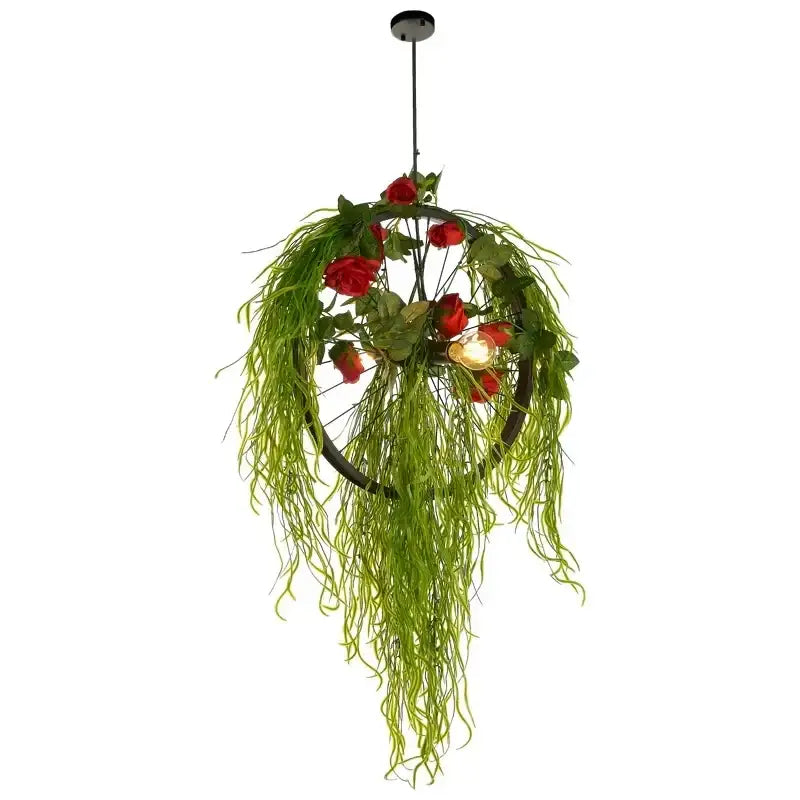 Green Plant Chandelier