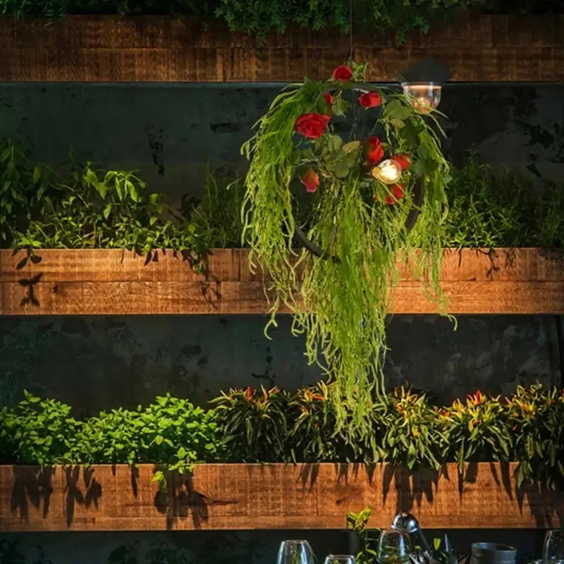 Green Plant Chandelier