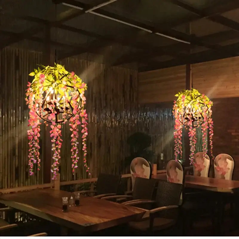 Green Plant Chandelier