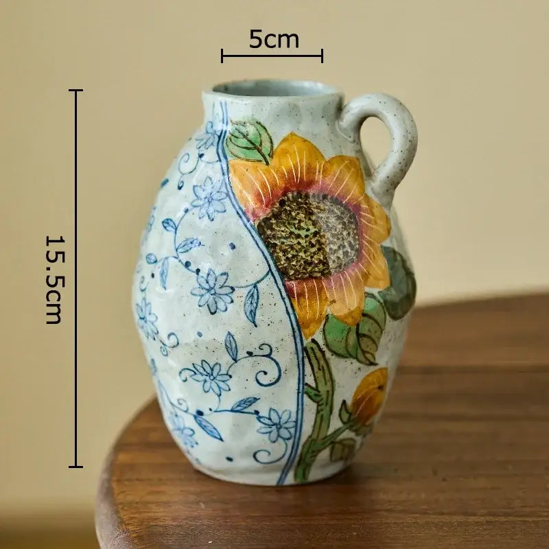 Hand Painted Ceramic Vase