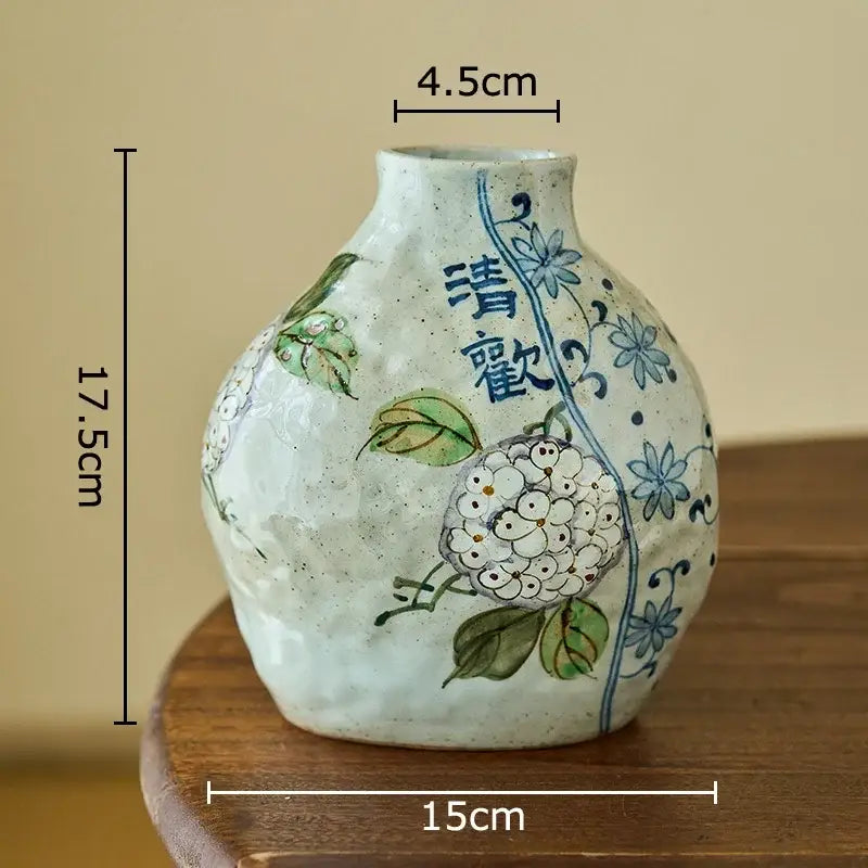 Hand Painted Ceramic Vase